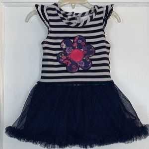 Sweet Heart Rose 2T Blue Stripe Dress Tulle Bottom